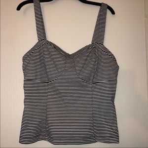 Stripped Torrid bustier tank top